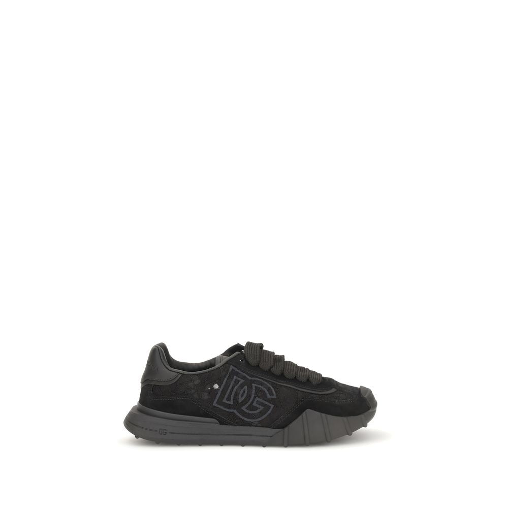 Baskets Dolce & Gabbana femme en cuir de veau noir – DO-CK2487A3S648B956 - HBPS Beauty & Fashion