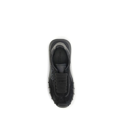 Baskets Dolce & Gabbana femme en cuir de veau noir – DO-CK2487A3S648B956 - HBPS Beauty & Fashion