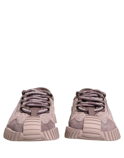 Baskets Dolce & Gabbana femme NS1 en matières mixtes rose – LA13420 - HBPS Beauty & Fashion
