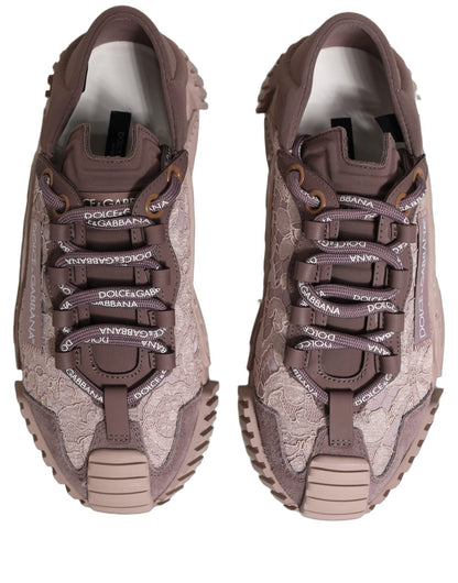 Baskets Dolce & Gabbana femme NS1 en matières mixtes rose – LA13420 - HBPS Beauty & Fashion