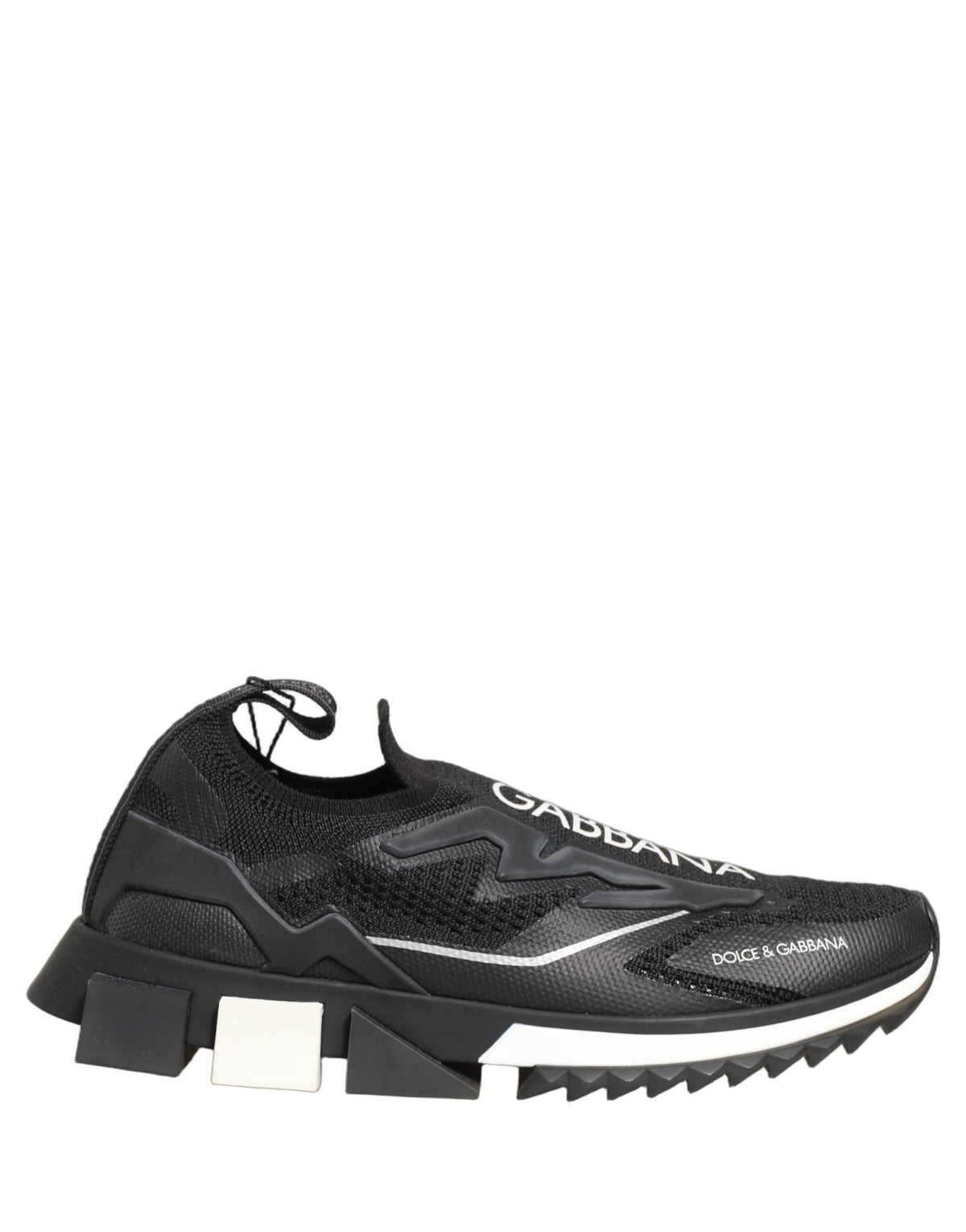 Baskets Dolce & Gabbana femme Sorrento slip-on en polyester noir et blanc – LA13481 - HBPS Beauty & Fashion