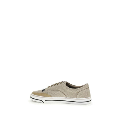 Baskets Dolce & Gabbana homme DG Sailing en lin beige – DO-CS2399A03538S727 - HBPS Beauty & Fashion