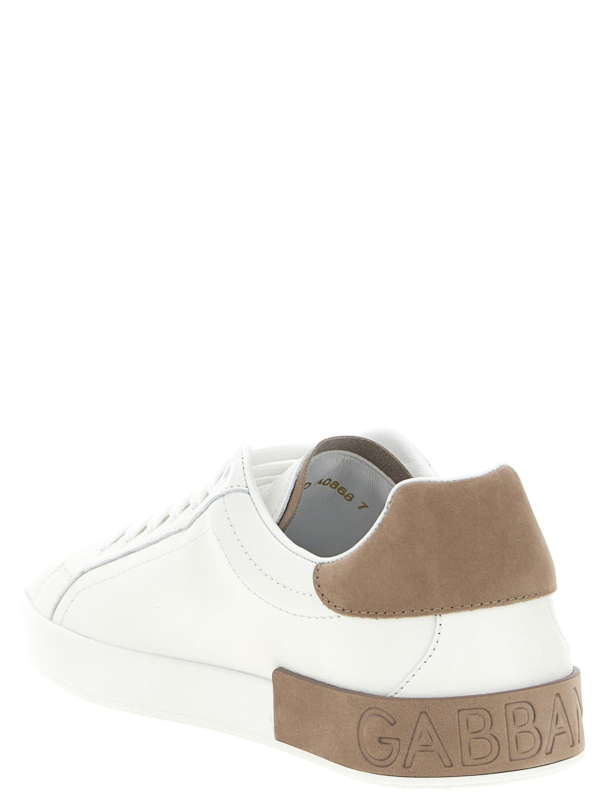 Baskets Dolce & Gabbana homme Portofino en cuir de veau beige – DO-343950 - HBPS Beauty & Fashion
