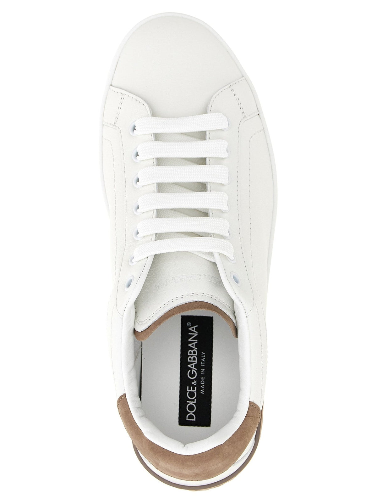 Baskets Dolce & Gabbana homme Portofino en cuir de veau beige – DO-343950 - HBPS Beauty & Fashion