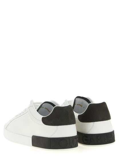 Baskets Dolce & Gabbana homme Portofino en cuir de veau blanc – DO-342652 - HBPS Beauty & Fashion