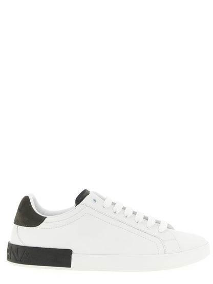 Baskets Dolce & Gabbana homme Portofino en cuir de veau blanc – DO-342652 - HBPS Beauty & Fashion