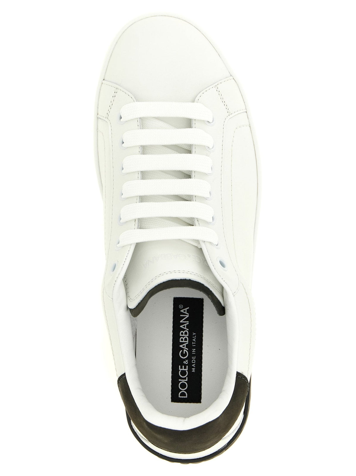 Baskets Dolce & Gabbana homme Portofino en cuir de veau blanc – DO-342652 - HBPS Beauty & Fashion