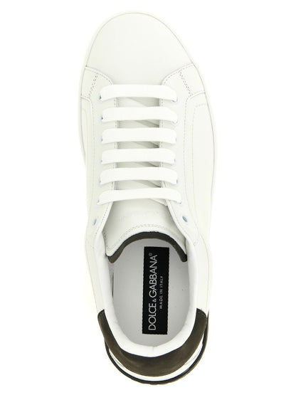 Baskets Dolce & Gabbana homme Portofino en cuir de veau blanc – DO-342652 - HBPS Beauty & Fashion