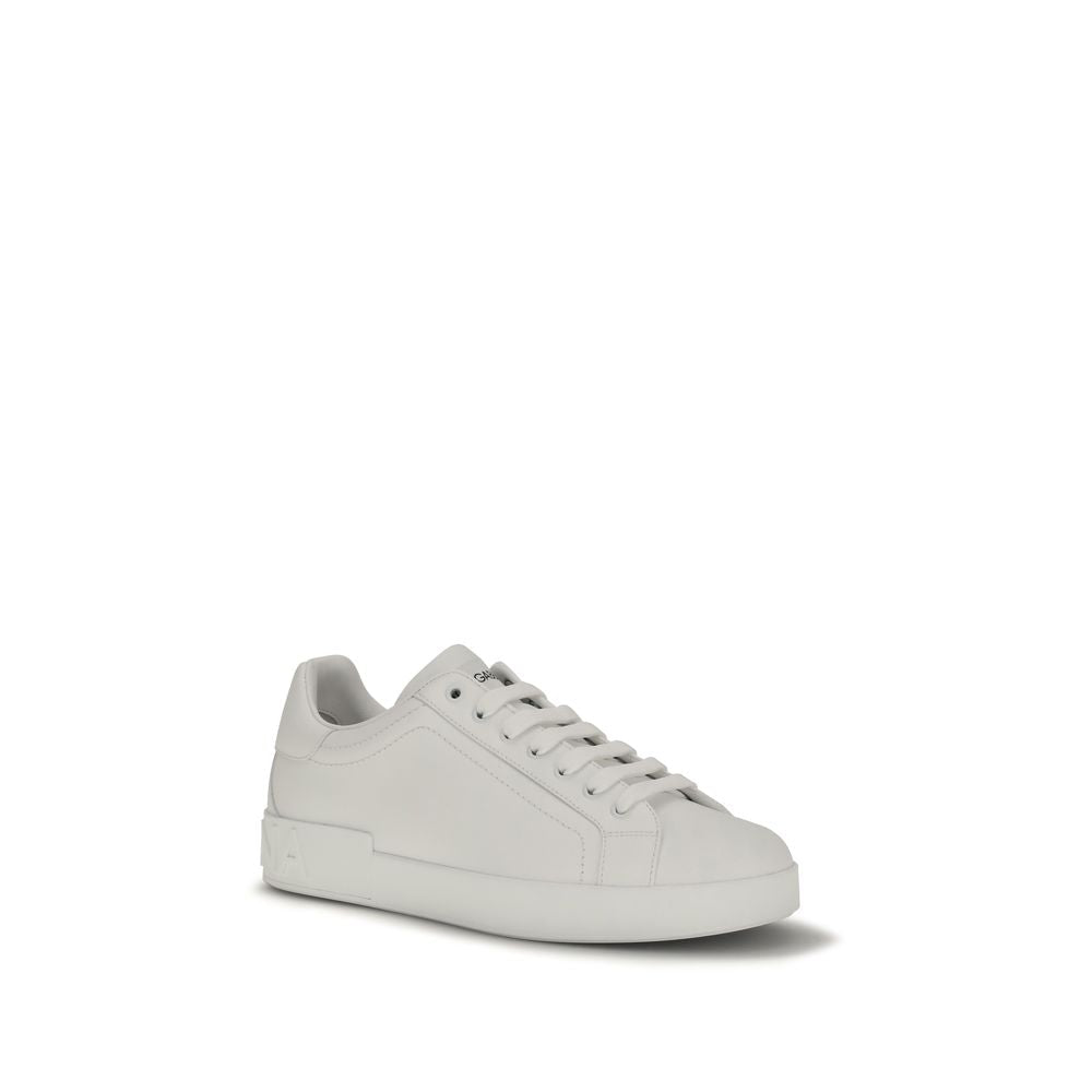 Baskets Dolce & Gabbana homme Portofino en cuir de veau blanc – DO-CS1772A106580001 - HBPS Beauty & Fashion
