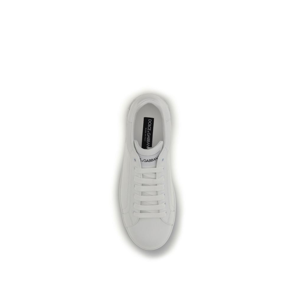 Baskets Dolce & Gabbana homme Portofino en cuir de veau blanc – DO-CS1772A106580001 - HBPS Beauty & Fashion