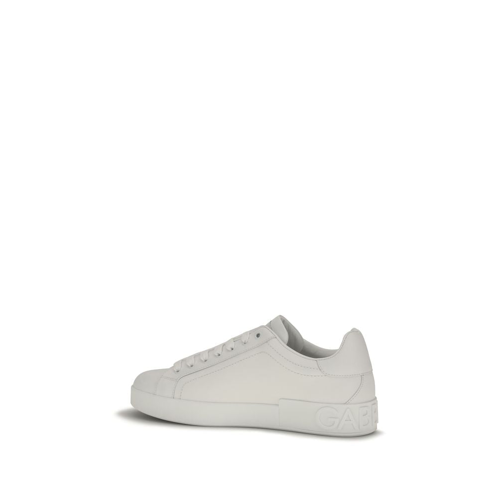 Baskets Dolce & Gabbana homme Portofino en cuir de veau blanc – DO-CS1772A106580001 - HBPS Beauty & Fashion