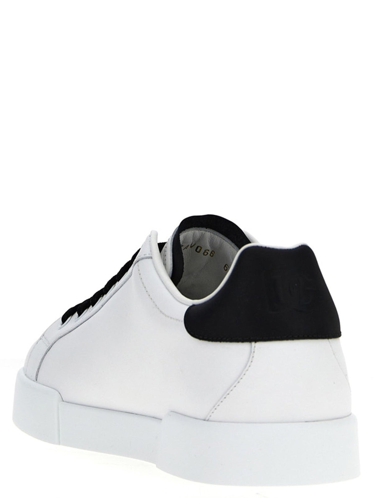 Baskets Dolce & Gabbana homme Portofino en cuir de veau blanc et noir – DO-318322 - HBPS Beauty & Fashion