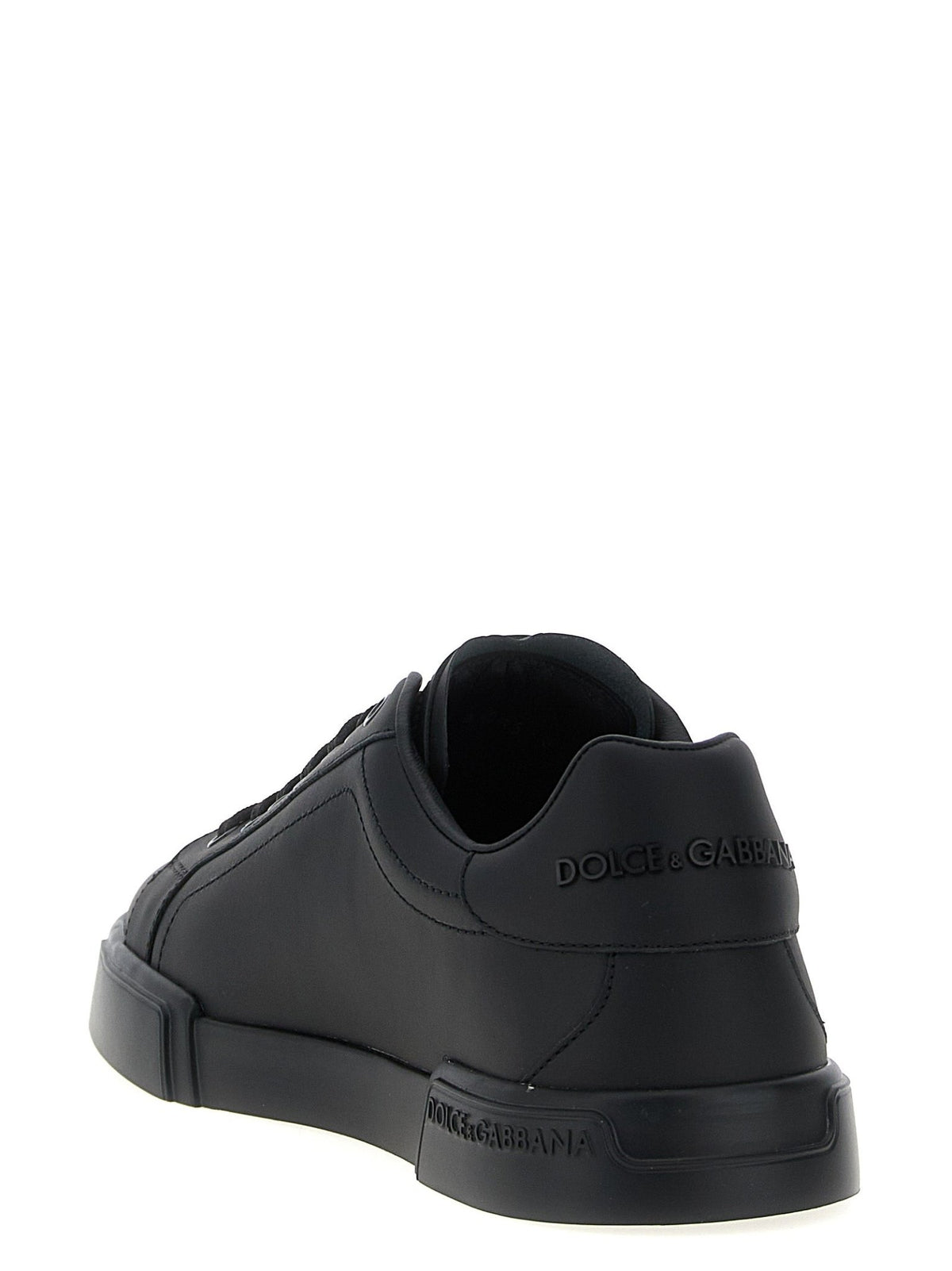 Baskets Dolce & Gabbana homme Portofino en cuir de veau noir – DO-313599 - HBPS Beauty & Fashion
