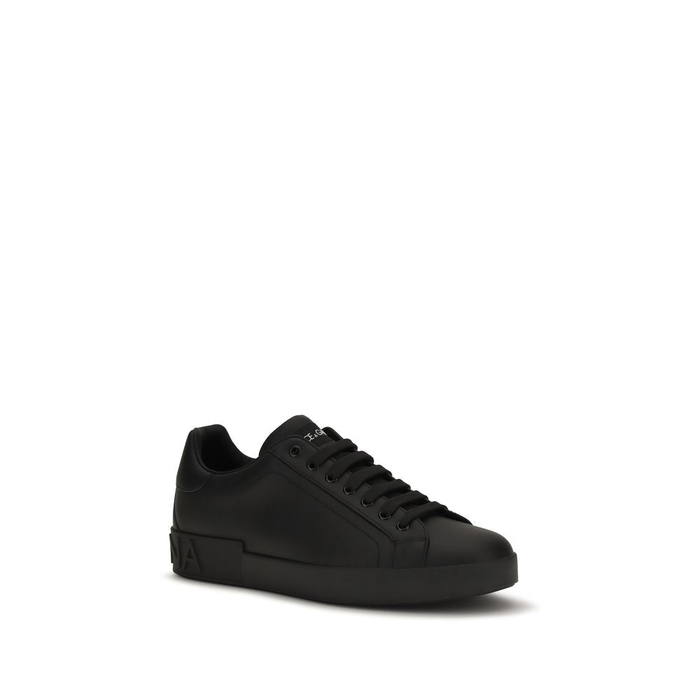 Baskets Dolce & Gabbana homme Portofino en cuir de veau noir – DO-CS1772A106580999 - HBPS Beauty & Fashion