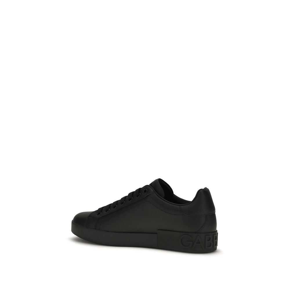 Baskets Dolce & Gabbana homme Portofino en cuir de veau noir – DO-CS1772A106580999 - HBPS Beauty & Fashion