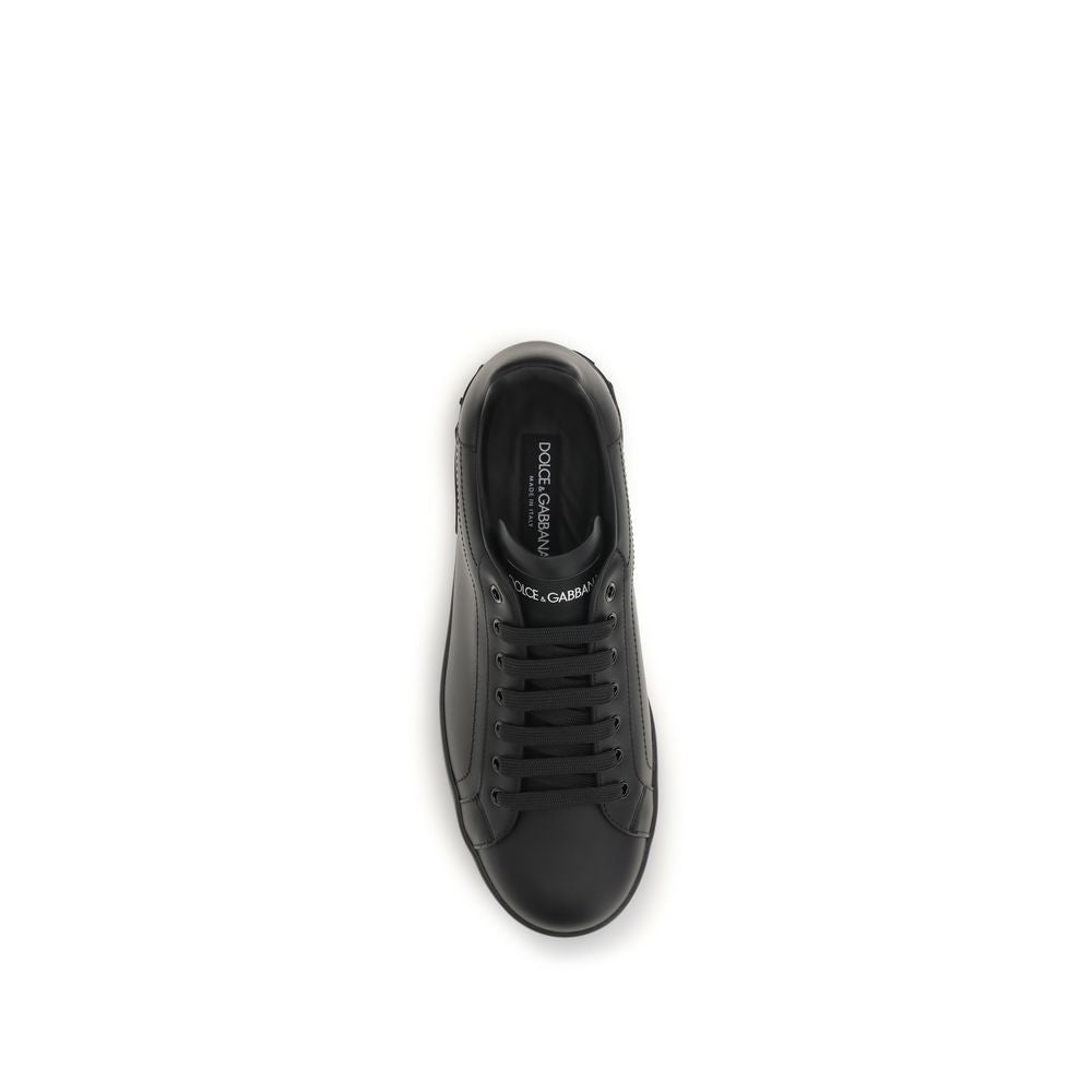 Baskets Dolce & Gabbana homme Portofino en cuir de veau noir – DO-CS1772A106580999 - HBPS Beauty & Fashion