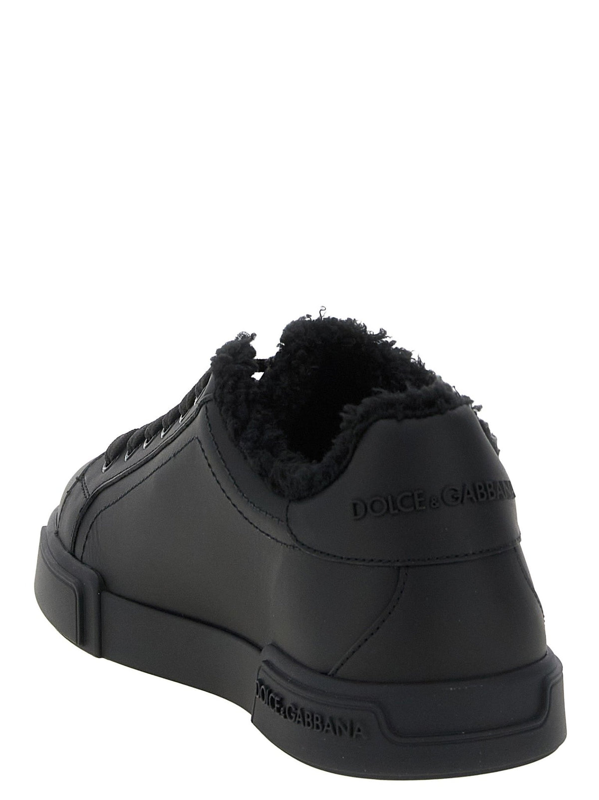 Baskets Dolce & Gabbana homme Portofino Light en cuir de veau noir – DO-343466 - HBPS Beauty & Fashion