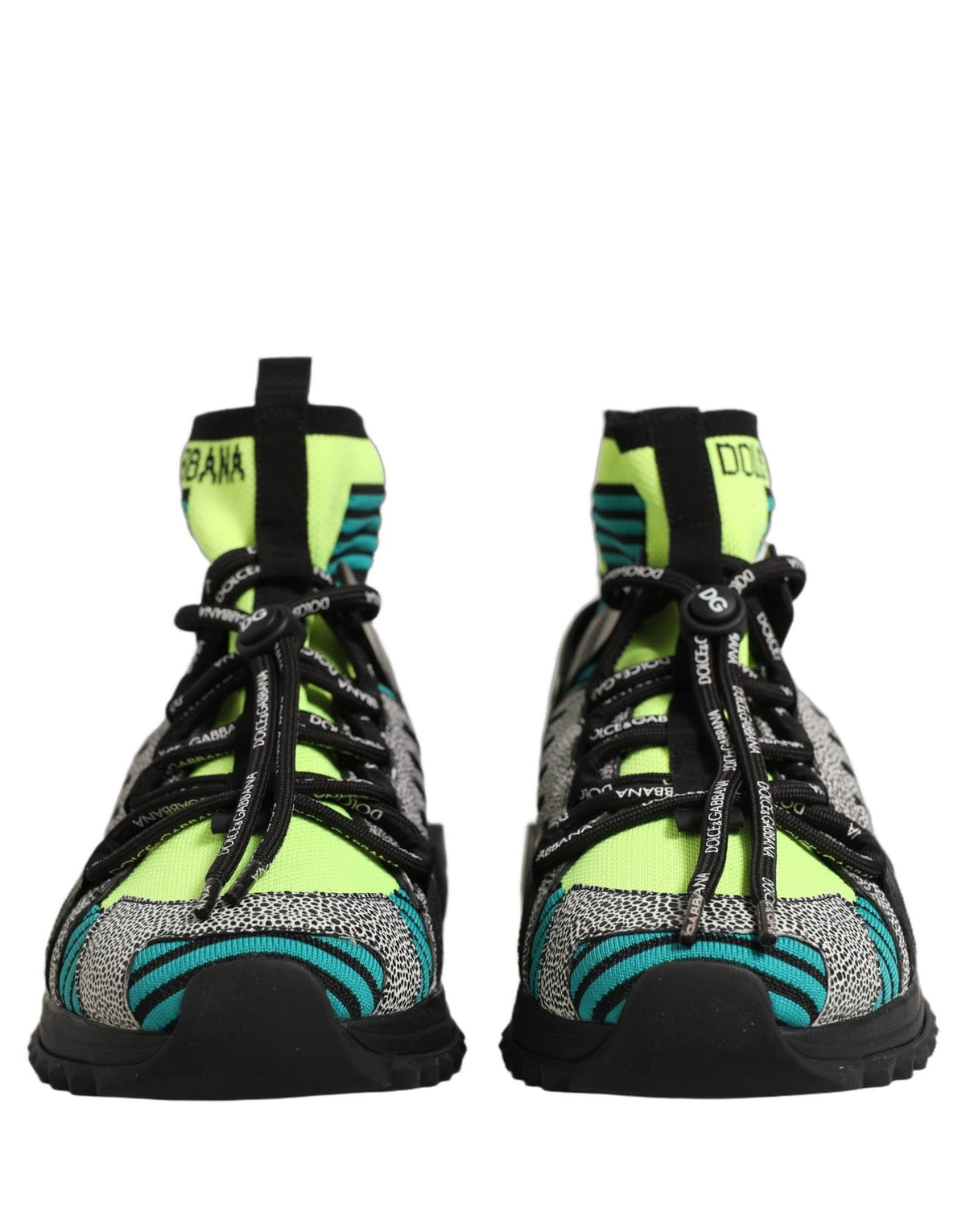 Baskets Dolce & Gabbana homme Sorrento chaussette en tissu et cuir multicolore – MV8938 - HBPS Beauty & Fashion