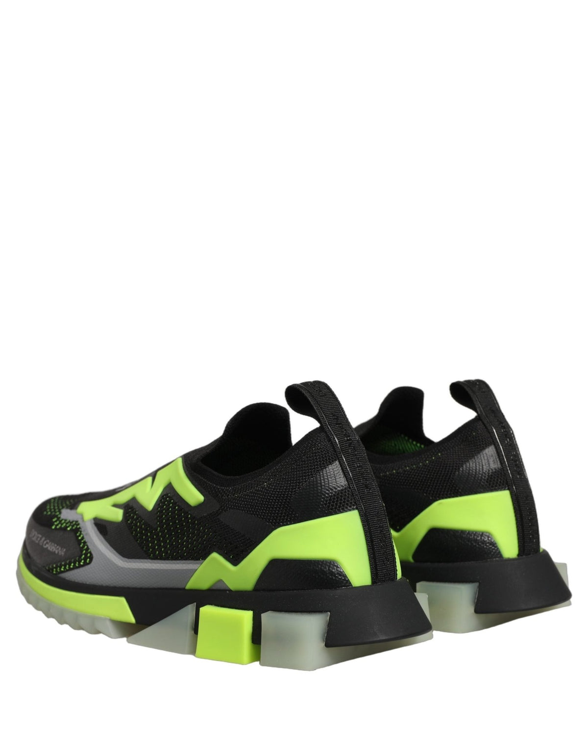 Baskets Dolce & Gabbana homme Sorrento slip-on en polyester noir et vert – MV8959 - HBPS Beauty & Fashion