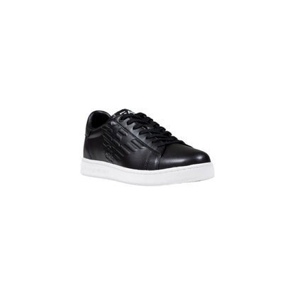 Baskets EA7 Emporio Armani homme en cuir noir – EA-16868900009 - HBPS Beauty & Fashion
