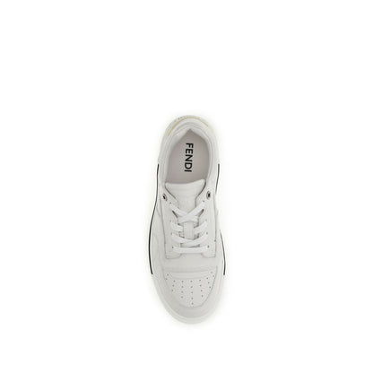 Baskets Fendi homme Fender en cuir de veau blanc – FE-7E195886PF1XJI - HBPS Beauty & Fashion