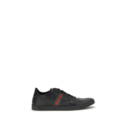 Baskets Gucci homme Stretch Coda en cuir d'agneau noir – GU-865441AAGFF1048 - HBPS Beauty & Fashion