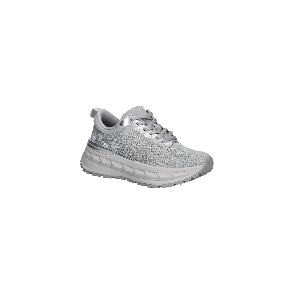 Baskets Guess femme Runit3 en polyester argenté – GU-18816700226 - HBPS Beauty & Fashion