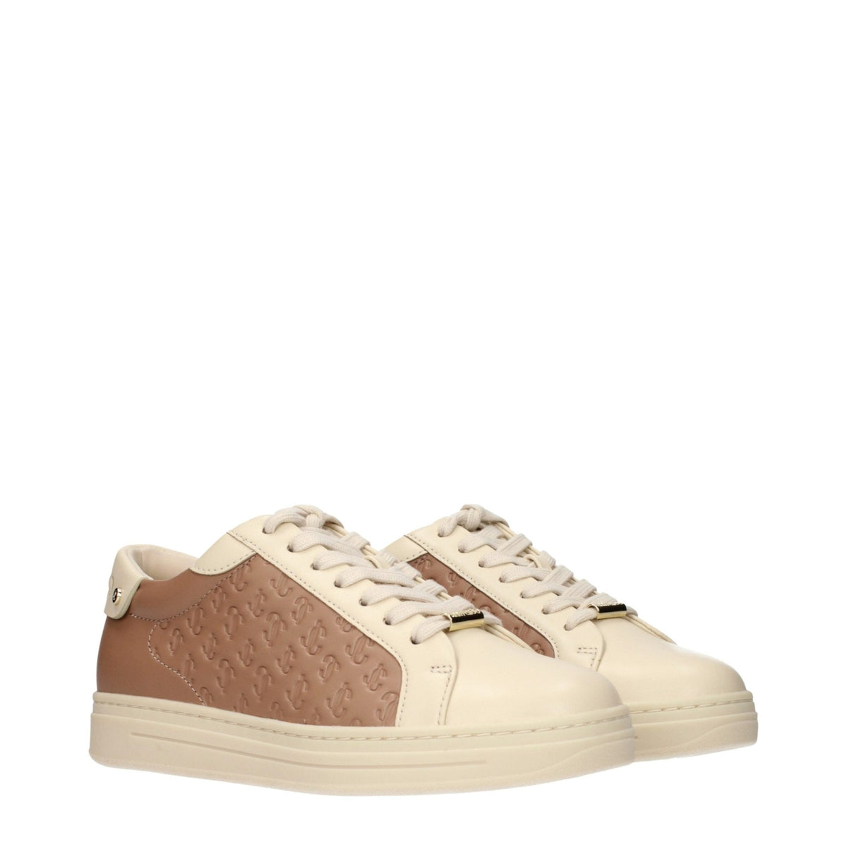 Baskets Jimmy Choo femme en cuir beige – JI-15678502699273 - HBPS Beauty & Fashion