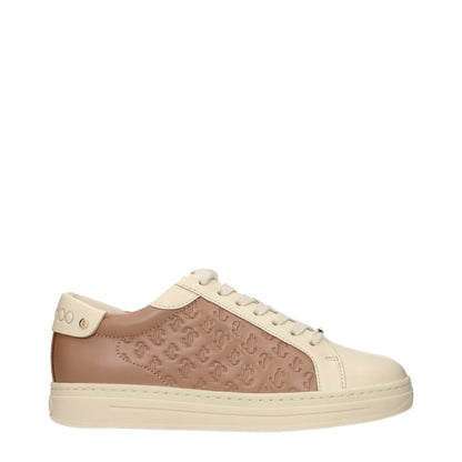 Baskets Jimmy Choo femme en cuir beige – JI-15678502699273 - HBPS Beauty & Fashion