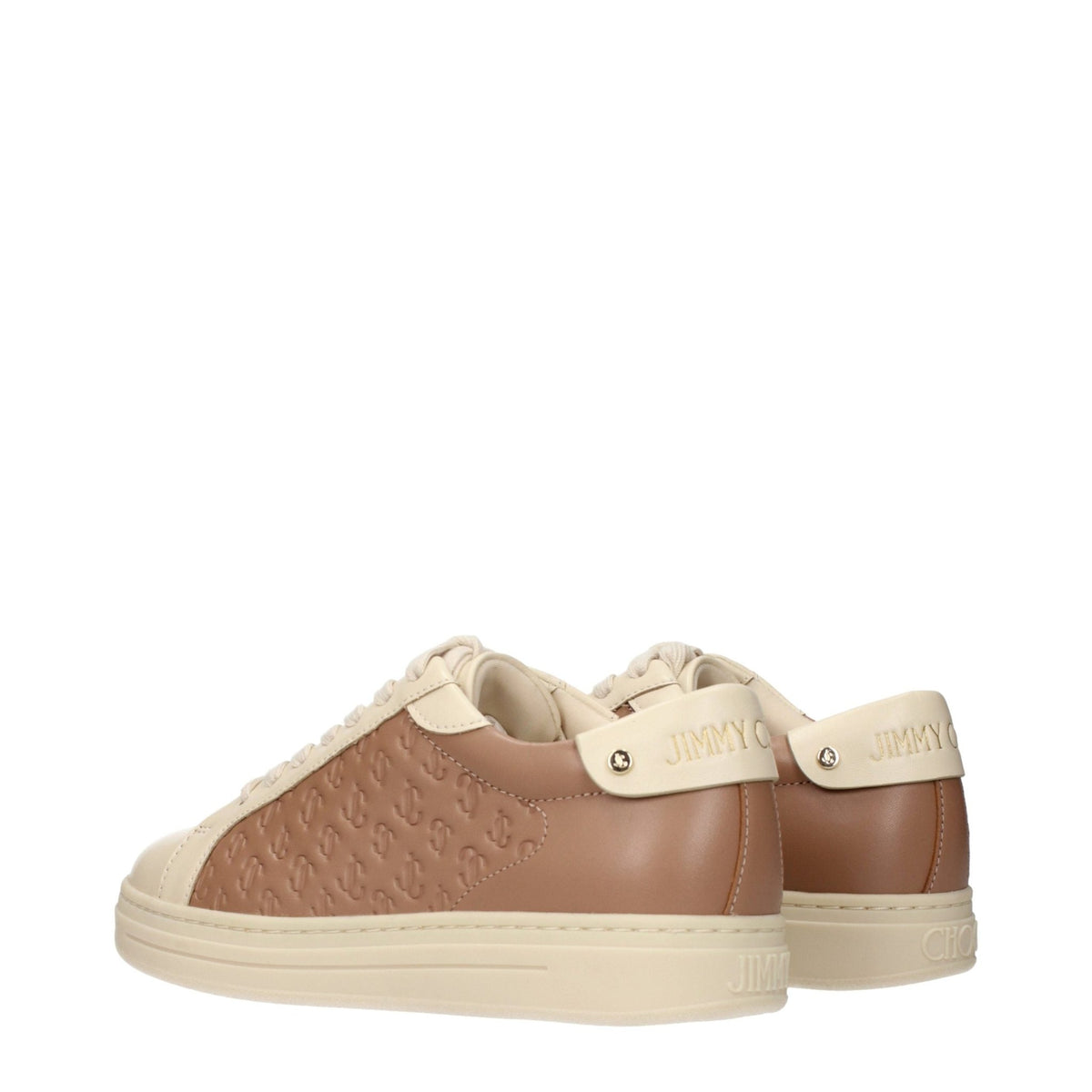Baskets Jimmy Choo femme en cuir beige – JI-15678502699273 - HBPS Beauty & Fashion