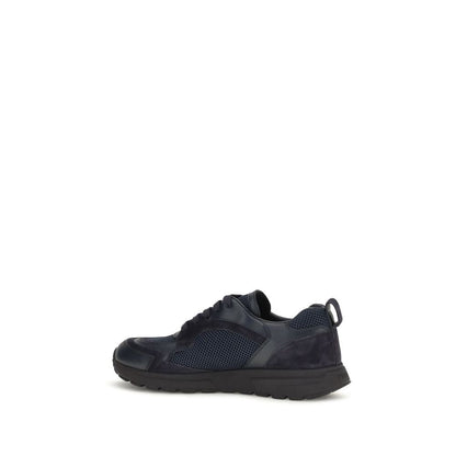 Baskets Prada homme en tissu et cuir bleues – PR-2EE489FG0003ZQDF0008 - HBPS Beauty & Fashion