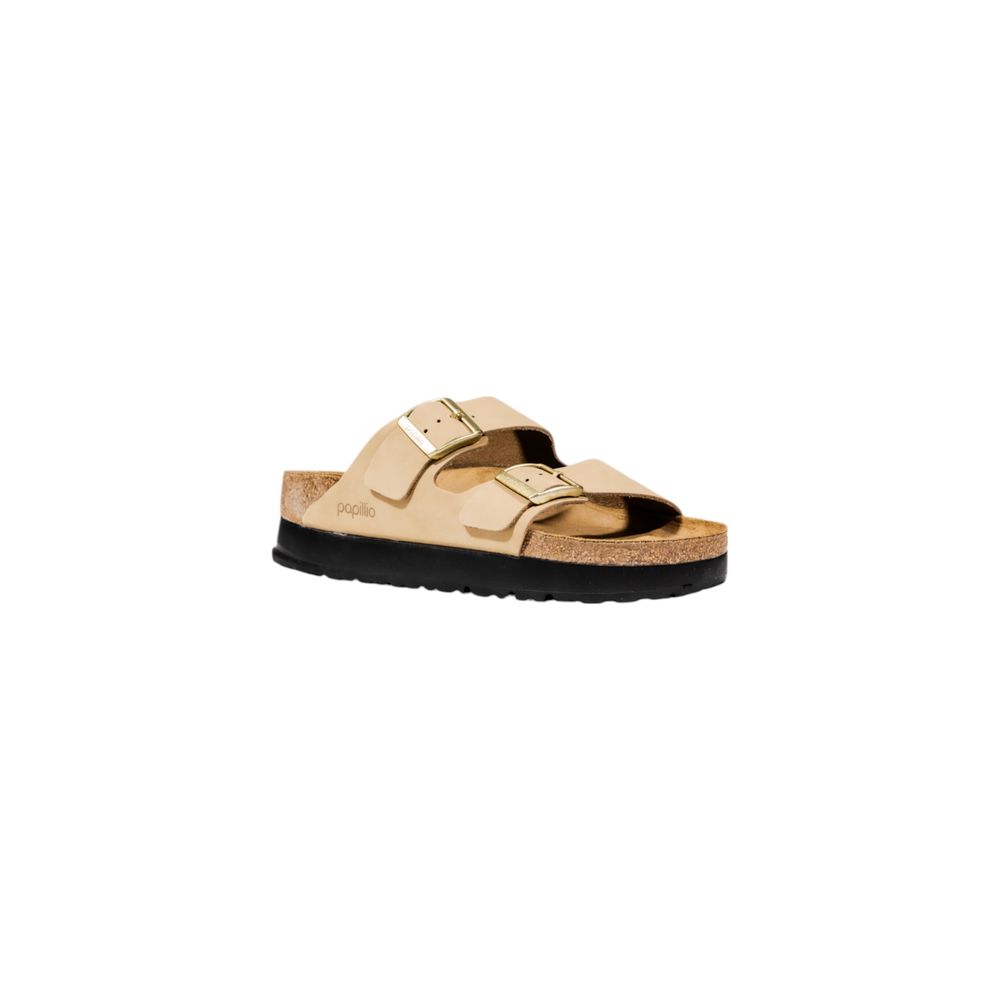 Birkenstock Beige Synthetic Platform Sandals - HBPS Beauty & Fashion