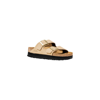 Birkenstock Beige Synthetic Platform Sandals - HBPS Beauty & Fashion