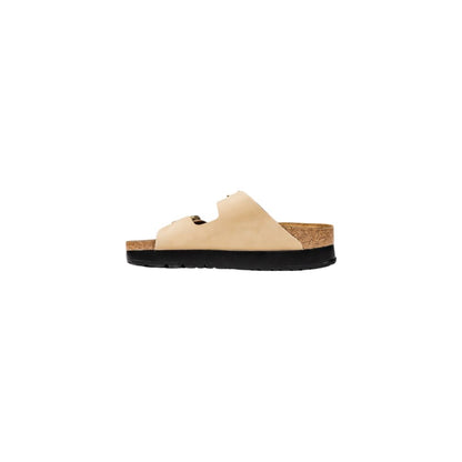 Birkenstock Beige Synthetic Platform Sandals - HBPS Beauty & Fashion