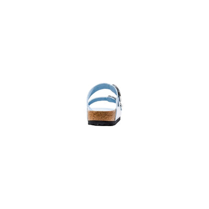 Birkenstock Blue Artificial Leather Slippers - HBPS Beauty & Fashion