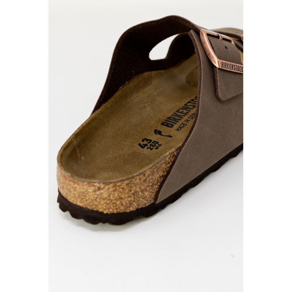 Birkenstock Brown Synthetic Flat Sandals - HBPS Beauty & Fashion