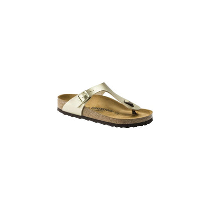 Birkenstock Gold Synthetic Flat Sandals - HBPS Beauty & Fashion