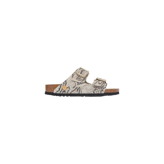 Birkenstock Gray Leather Flat Sandals - HBPS Beauty & Fashion