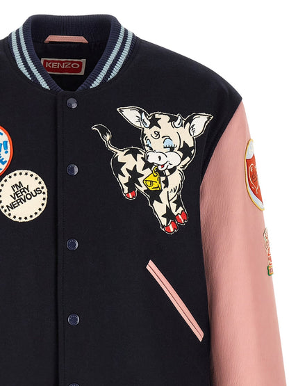 Bomber Kenzo homme en laine multicolore – KE-332858 - HBPS Beauty & Fashion
