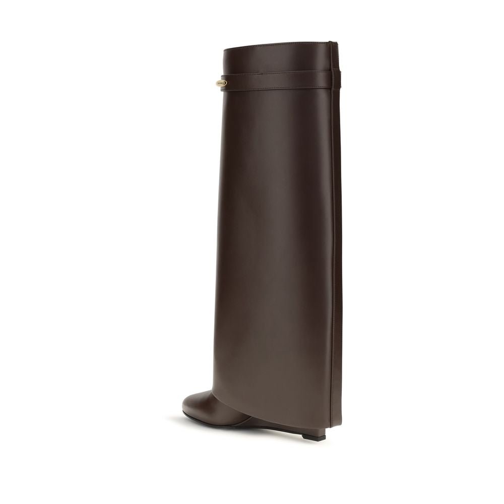 Bottes Givenchy femme Shark en cuir de veau marron – GI-BE703XE1J7202 - HBPS Beauty & Fashion