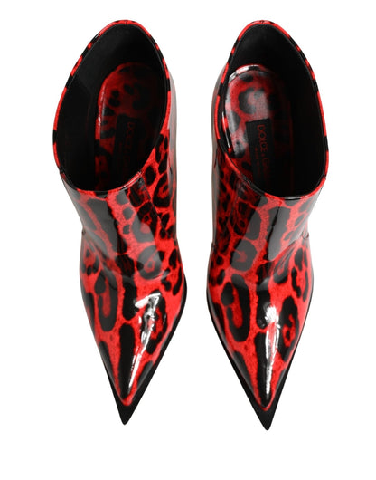 Bottines Dolce & Gabbana Cardinale Leopard Rouge – Authentique | HBPS Fashion - HBPS Beauty & Fashion