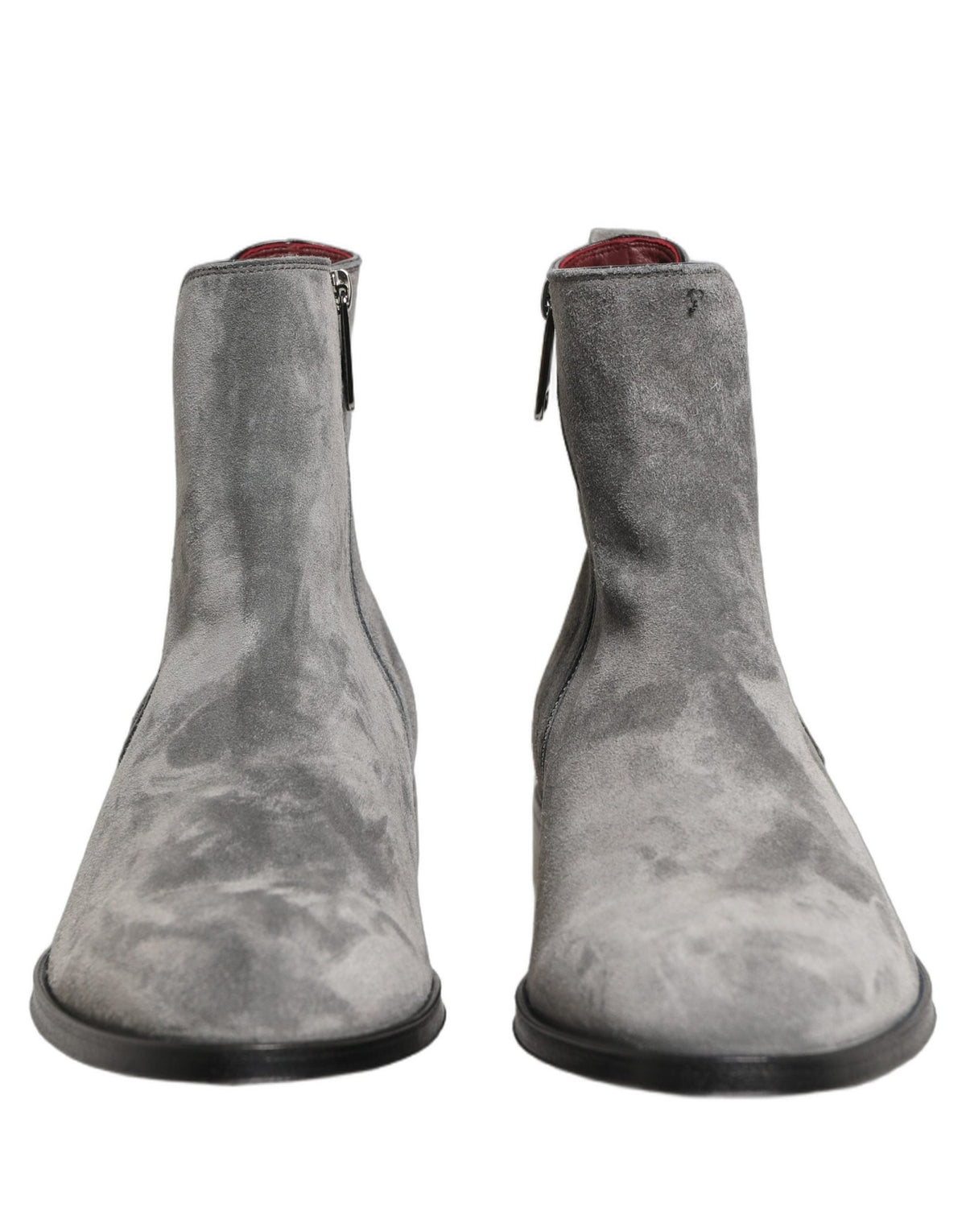 Bottines Dolce & Gabbana homme Chelsea en cuir suédé gris – MV8748 - HBPS Beauty & Fashion
