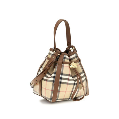 Burberry Beige Calf Leather Bos Taurus Backet Bag - HBPS Beauty & Fashion