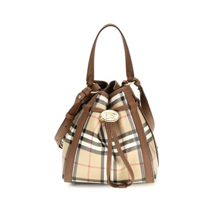 Burberry Beige Calf Leather Bos Taurus Backet Bag - HBPS Beauty & Fashion