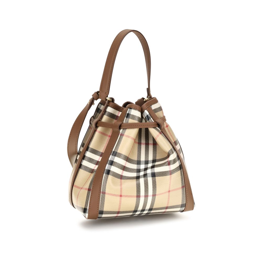 Burberry Beige Calf Leather Bos Taurus Backet Bag - HBPS Beauty & Fashion