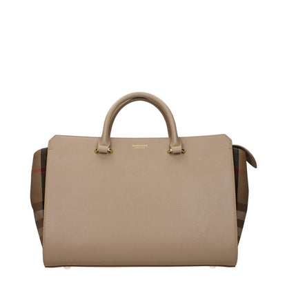 Burberry Beige Leather Handbag - HBPS Beauty & Fashion