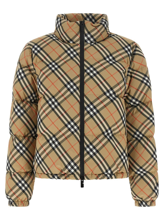 Burberry Beige Polyester Full-Length Jacket - HBPS Beauty & Fashion