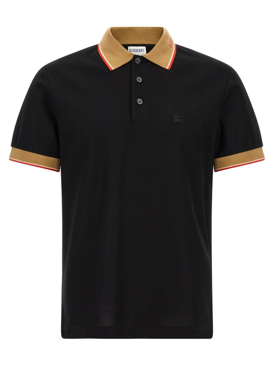 Burberry Black Cotton Polo Shirt - HBPS Beauty & Fashion