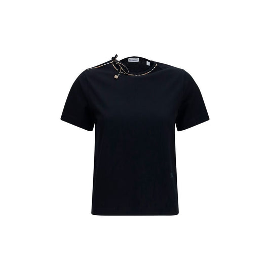 Burberry Black Cotton T-Shirt - HBPS Beauty & Fashion