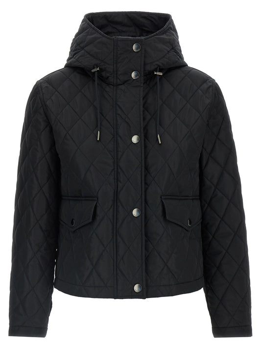 Burberry Black Polyamide Full-Length Jacket - HBPS Beauty & Fashion